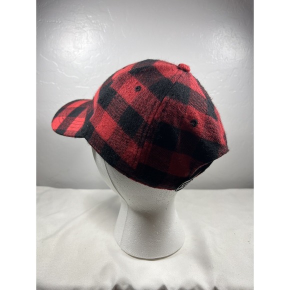 Plaid Red And Black Hat Field And Stream 1871 Fishing Flannel Cap - Picture 8 of 13